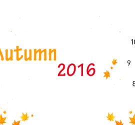 New Schedule Autumn 2016 Major Changes. Starting during our Free Week August 29th- September 4th.