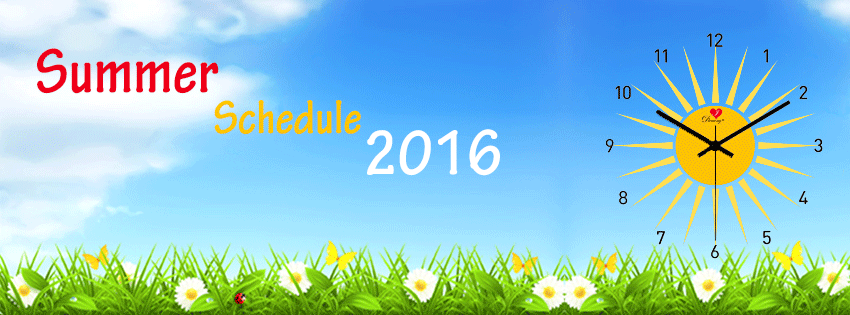New Summer Schedule Starting During Free Week July 4th